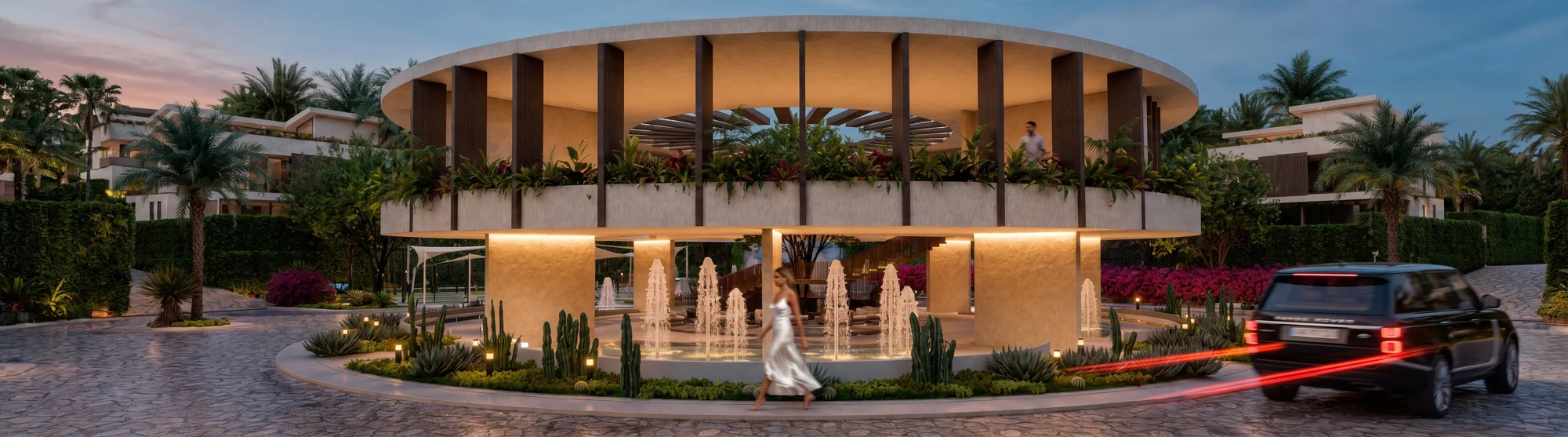 Casa club, visualización conceptual de AMŪN Villas
